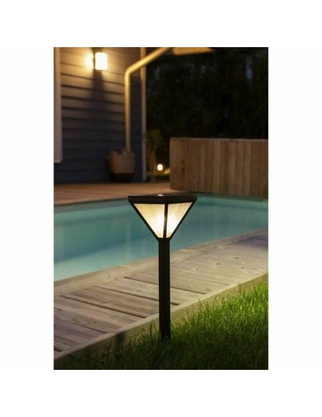 Lampe solaire Galix 25 lm Noir Acier inoxydable