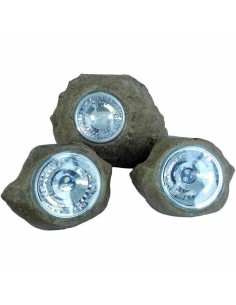 Lampe solaire Lumisky ROCKY BROWN Gris (3 Unités) (3 Pièces)