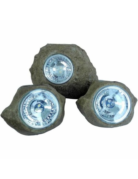 Lampe solaire Lumisky ROCKY BROWN Gris (3 Unités) (3 Pièces)