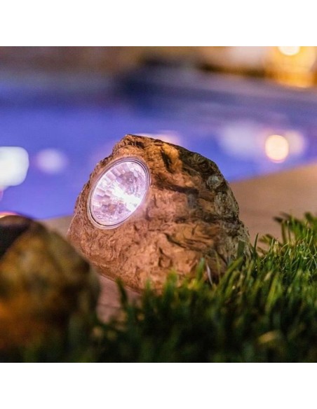 Lampe solaire Lumisky ROCKY BROWN Gris (3 Unités) (3 Pièces)