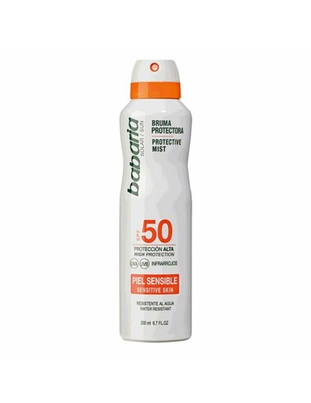 Brume Solaire Protectrice Babaria Spf 50 (200 ml) Peau sensible 50 (200 ml)