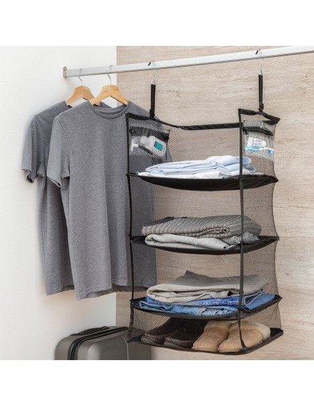 Etagère de rangement pliable portative pour bagages Sleekbag InnovaGoods