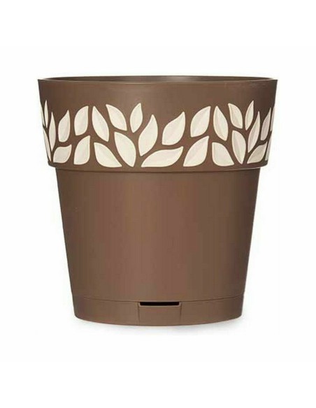Pot auto-arrosant Stefanplast Cloe Marron Plastique 19 x 19 x 19 cm (12 Unités)