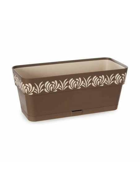 Jardinière Stefanplast Gaia Marron Plastique 13,3 x 12,3 x 29,3 cm (12 Unités)