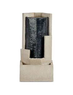 Fontaine Triangle Marron Noir Résine (21 x 48,5 x 25 cm)