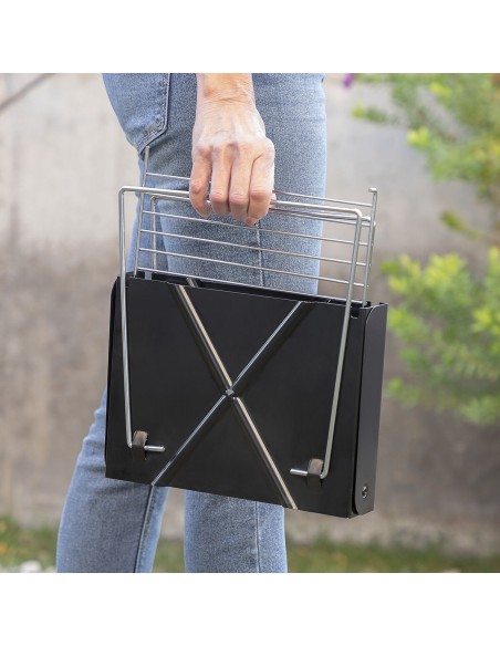 Mini-barbecue Pliable Portable pour Charbon Foldecue InnovaGoods