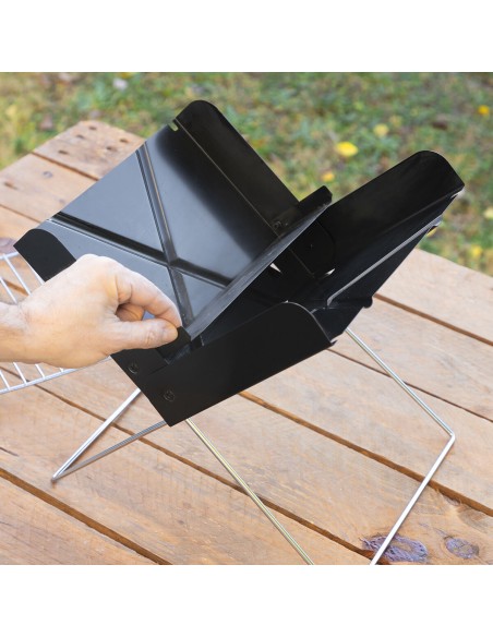 Mini-barbecue Pliable Portable pour Charbon Foldecue InnovaGoods