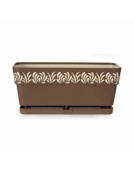 Jardinière Stefanplast Gaia Marron Plastique 13,3 x 12,3 x 29,3 cm (12 Unités)