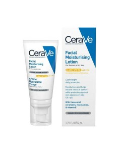 Protecteur Solaire CeraVe Facial Moisturising Lotion Spf 50 52 ml