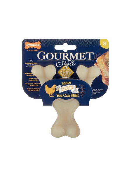 Jouet pour chien Nylabone Poulet 20 Crème animaux