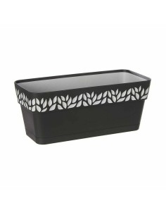 Jardinière Stefanplast Cloe Anthracite Plastique 13,3 x 12,3 x 29,3 cm (12 Unités) 2