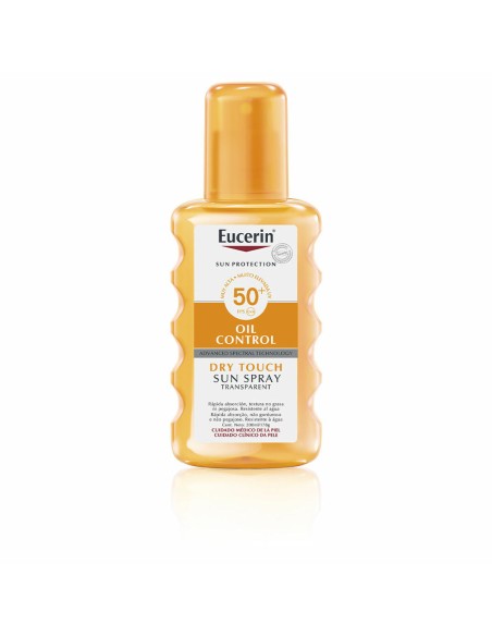 Crème Solaire pour le Corps en Spray Eucerin Transparent SPF 50 (200 ml)