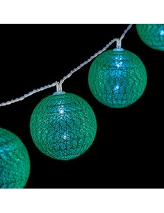 Guirlande de boules LED Ø 5 cm 2 m Vert