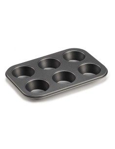 Moule pour four Kinvara CK73973 Gris foncé 18,7 x 3,5 x 26,5 cm (6 Pièces) (12 Unités)