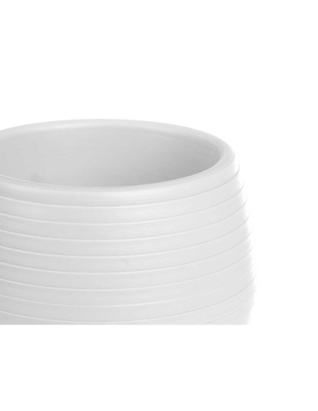 Set de pots Ibergarden ES0501221S3 Blanc Plastique 16,5 x 16,5 x 14,5 cm (4 Unités)