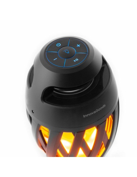 Haut-Parleur Sans Fil avec LED Effet Flamme Spekkle InnovaGoods