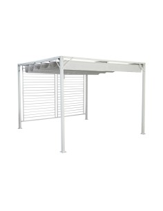 Pergola DKD Home Decor Blanc 296 x 296 x 225 cm Acier