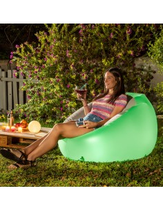 Fauteuil Gonflable avec LED Multicolore et Télécommande Chight InnovaGoods