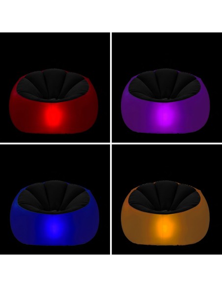 Fauteuil Gonflable avec LED Multicolore et Télécommande Chight InnovaGoods
