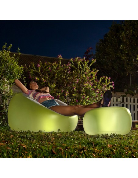 Fauteuil Gonflable avec LED Multicolore et Télécommande Chight InnovaGoods