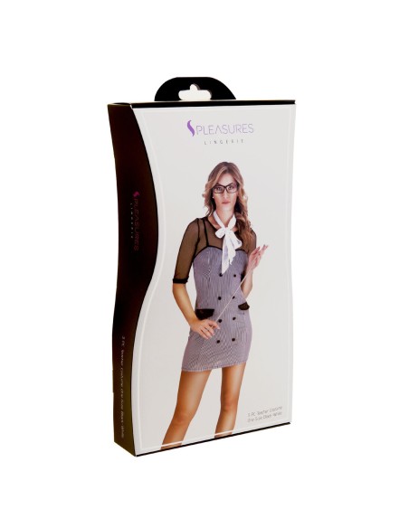 Costume Érotique S Pleasures Noir/Blanc Taille unique