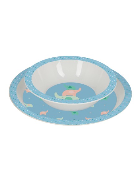 Ensemble Vaisselle pour Enfants Safta Elefantes (4 Pièces)