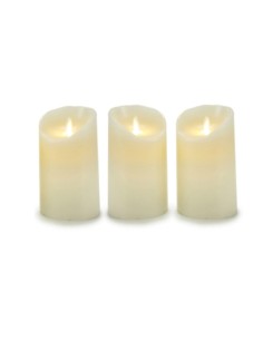 Ensemble de Bougies Oscillant LED Crème 8 x 13 x 8 cm (6 Unités) 2
