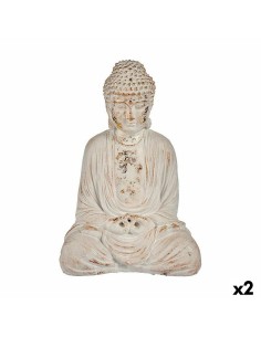 Figure décorative de jardin Ibergarden CC20403 Polyrésine Buda 22,5 x 40,5 x 27 cm (2 Unités)