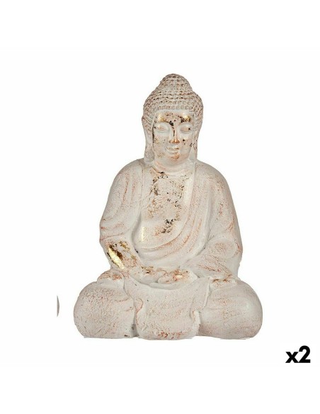 Figure décorative de jardin Ibergarden CC20436 Polyrésine Buda 22,5 x 41,5 x 29,5 cm (2 Unités)