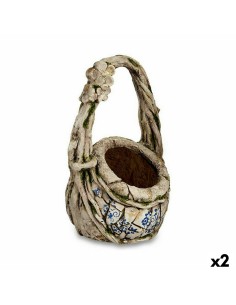 Figure décorative de jardin Ibergarden ZD19018 Polyrésine Vase 25,5 x 44 x 27,5 cm (2 Unités)