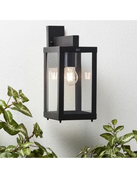 Applique Murale Brilliant Gaia Extérieur Noir Métal 60 W E27