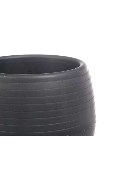 Set de pots Ibergarden ES0501102S3 Anthracite Plastique 16,5 x 16,5 x 14,5 cm (4 Unités)