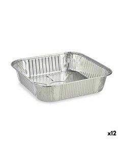 Lot de plateaux pour aliments Kinvara 23241 Jetable Carré 12 Unités