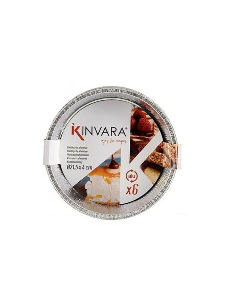 Lot de plateaux pour aliments Kinvara 30268 Jetable Rond 12 Unités