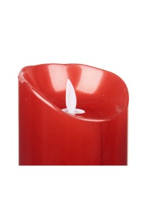 Bougie LED Acorde L-Y8025-YBH-R Rouge 8 x 8 x 25 cm (12 Unités) 2