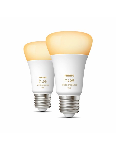 Ampoule à Puce Philips Pack de 2 E27 Blanc F E27 (2200K) (6500 K)