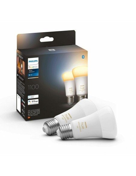 Ampoule à Puce Philips Pack de 2 E27 Blanc F E27 (2200K) (6500 K)