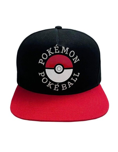 Casquette Unisex Pokémon Trainer 58 cm Noir Rouge Taille unique
