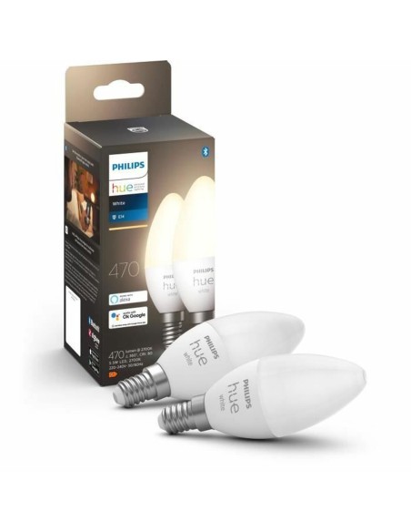 Lampe LED Philips 8719514320628 Blanc F E14 E27 470 lm (2 Unités)