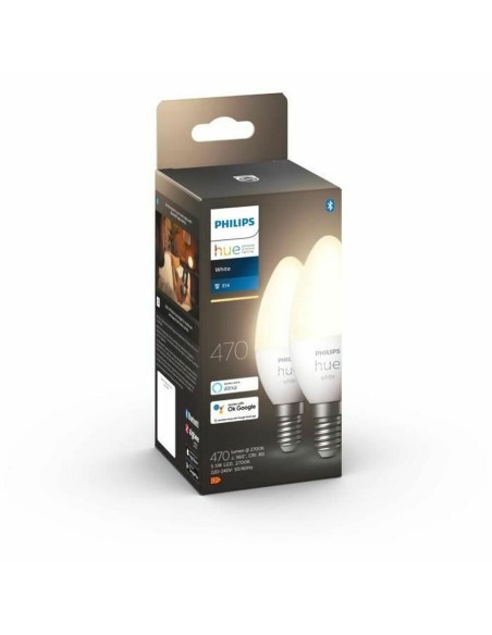 Lampe LED Philips 8719514320628 Blanc F E14 E27 470 lm (2 Unités)