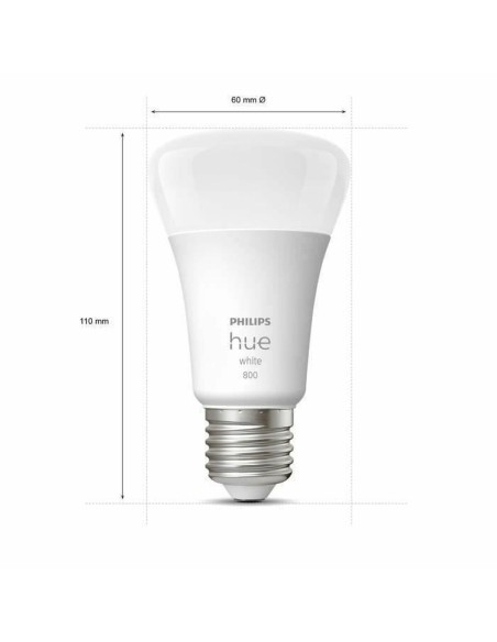 Ampoule à Puce Philips 8719514319028 Blanc F 60 W 9 W E27 800 lm (2700 K) (2 Unités)