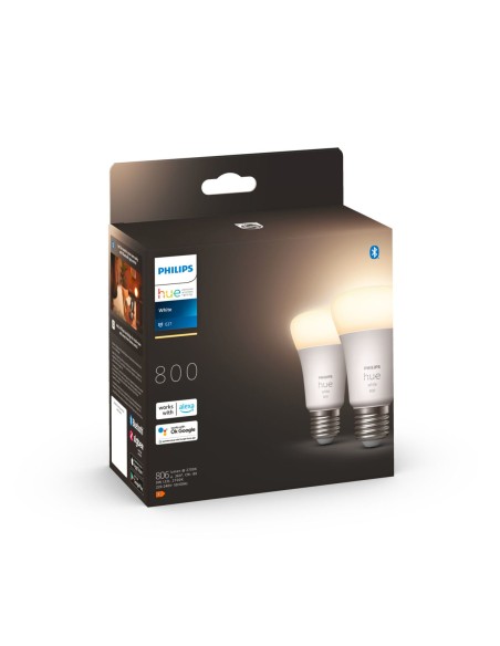 Ampoule à Puce Philips 8719514319028 Blanc F 60 W 9 W E27 800 lm (2700 K) (2 Unités)