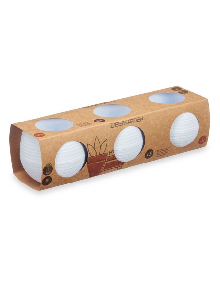 Set de pots Ibergarden ES0101221S3 Blanc Plastique 6,2 x 6,2 x 6,6 cm (8 Unités)