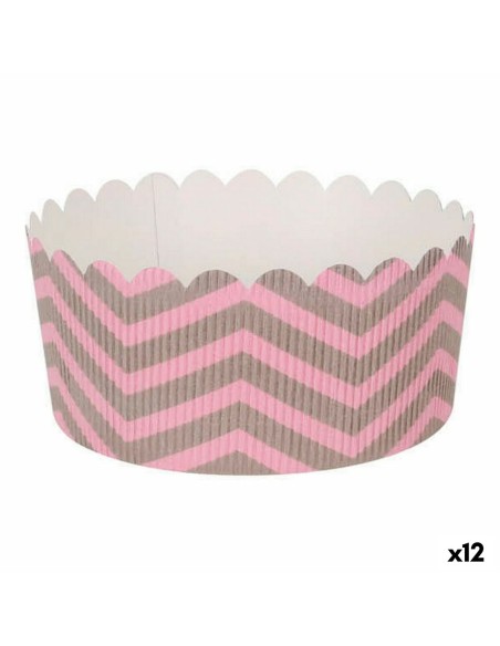 Moule à pâtisserie Quttin Rose 6 Pièces 12 x 6 cm (12 Unités)