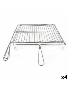 Grill Algon Chrome Plaque Tournante 40 x 45 x 10 cm (4 Unités)