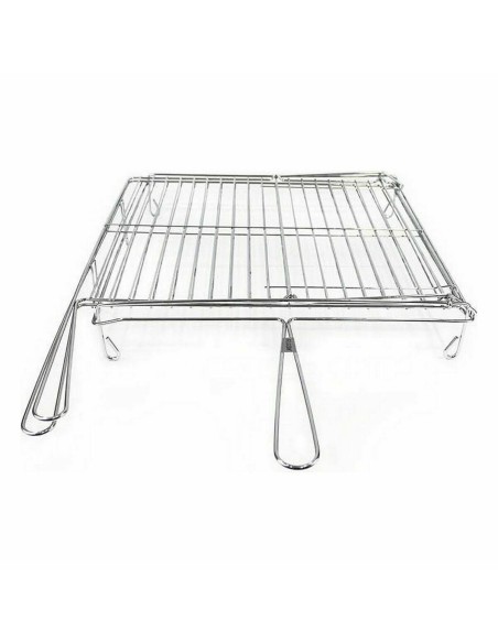 Grill Algon Chrome Plaque Tournante 40 x 45 x 10 cm (4 Unités)