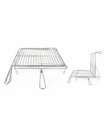 Grill Algon Chrome Plaque Tournante 40 x 45 x 10 cm (4 Unités)