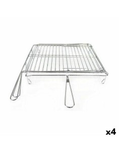 Grill Algon Chrome Plaque Tournante Argenté 45 x 50 x 9 cm (4 Unités)