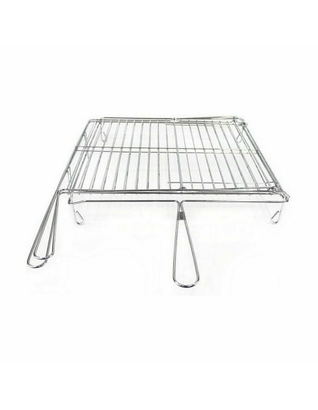 Grill Algon Chrome Plaque Tournante Argenté 45 x 50 x 9 cm (4 Unités)