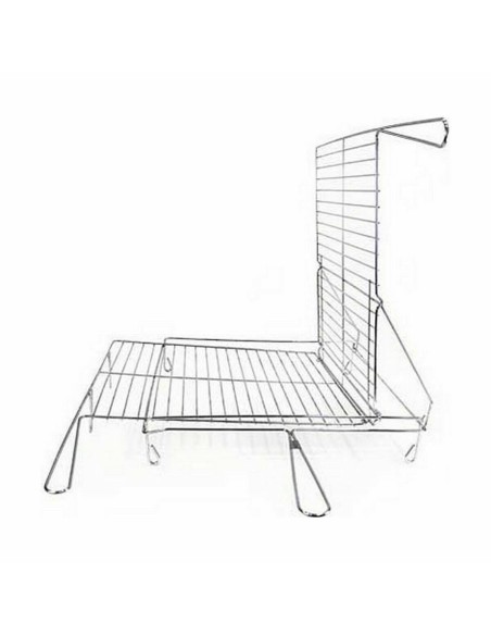 Grill Algon Chrome Plaque Tournante Argenté 45 x 50 x 9 cm (4 Unités)